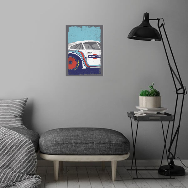 Retro Car Art Avialable at Displate for Purchase
